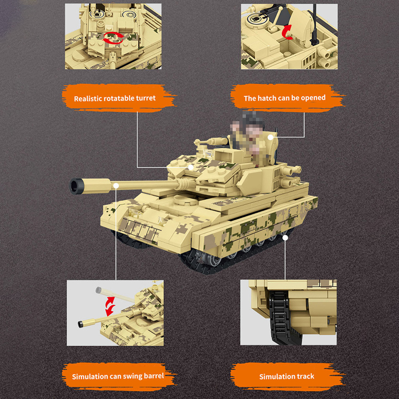Forange FC4007 VT 4 Main Battle Tank 3 - MOC FACTORY