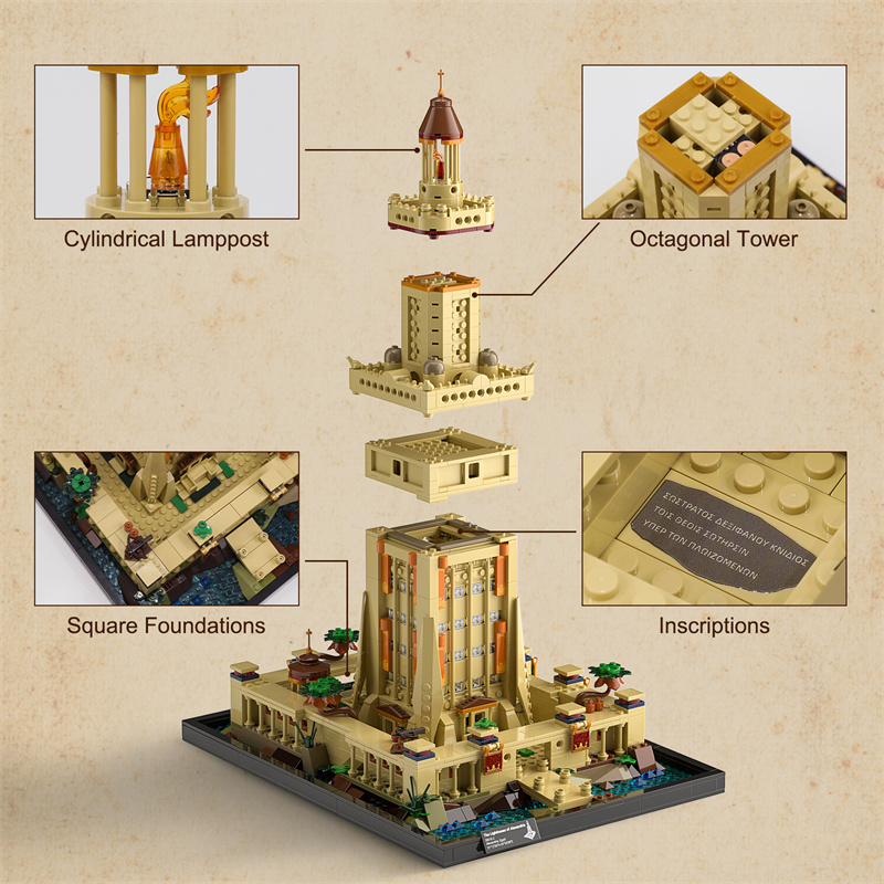 FunWhole F9008 The Lighthouse of Alexandria 3 - MOC FACTORY
