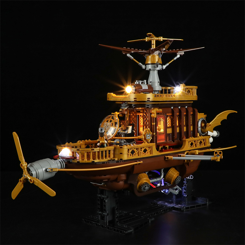 FunWhole F9014 Light Catcher Steampunk Airship 3 - MOC FACTORY