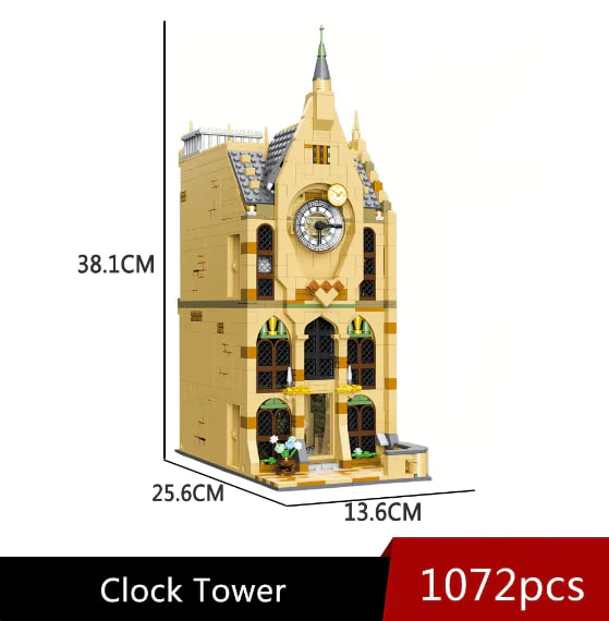 Hogwarts clock tower 1 - MOC FACTORY