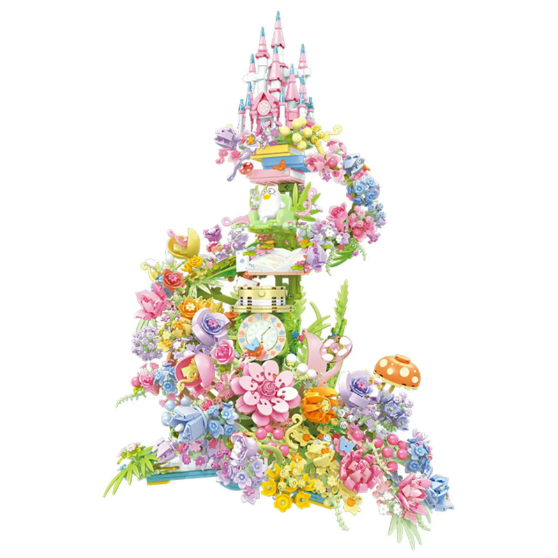 SEMBO 611072 Fantasy Flower Castle 4 - MOC FACTORY