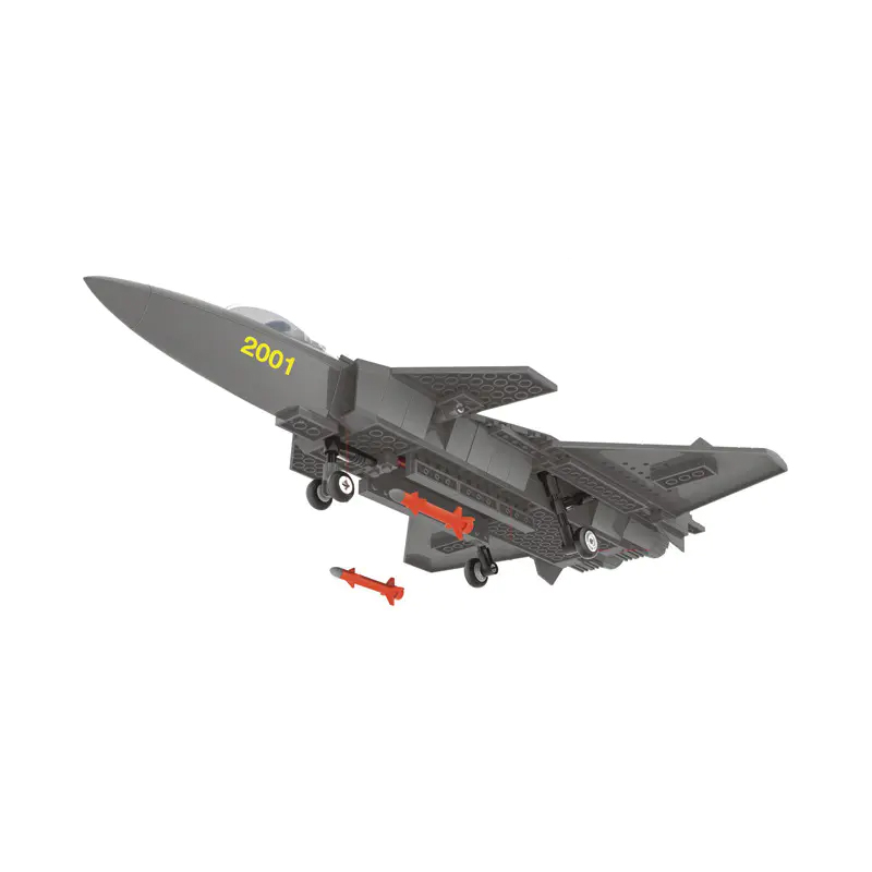 WANGE 4003 J20 Heavy Stealth Fighter 4 - MOC FACTORY