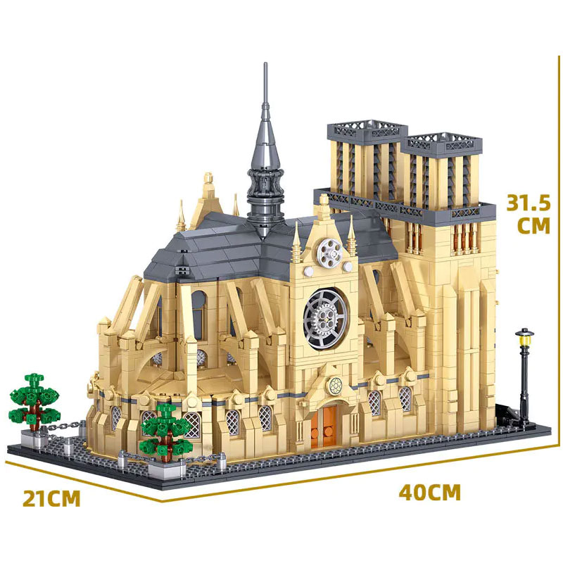 ZHEGAO QL0964 Cathedrale Notre Dame de Paris 4 - MOC FACTORY