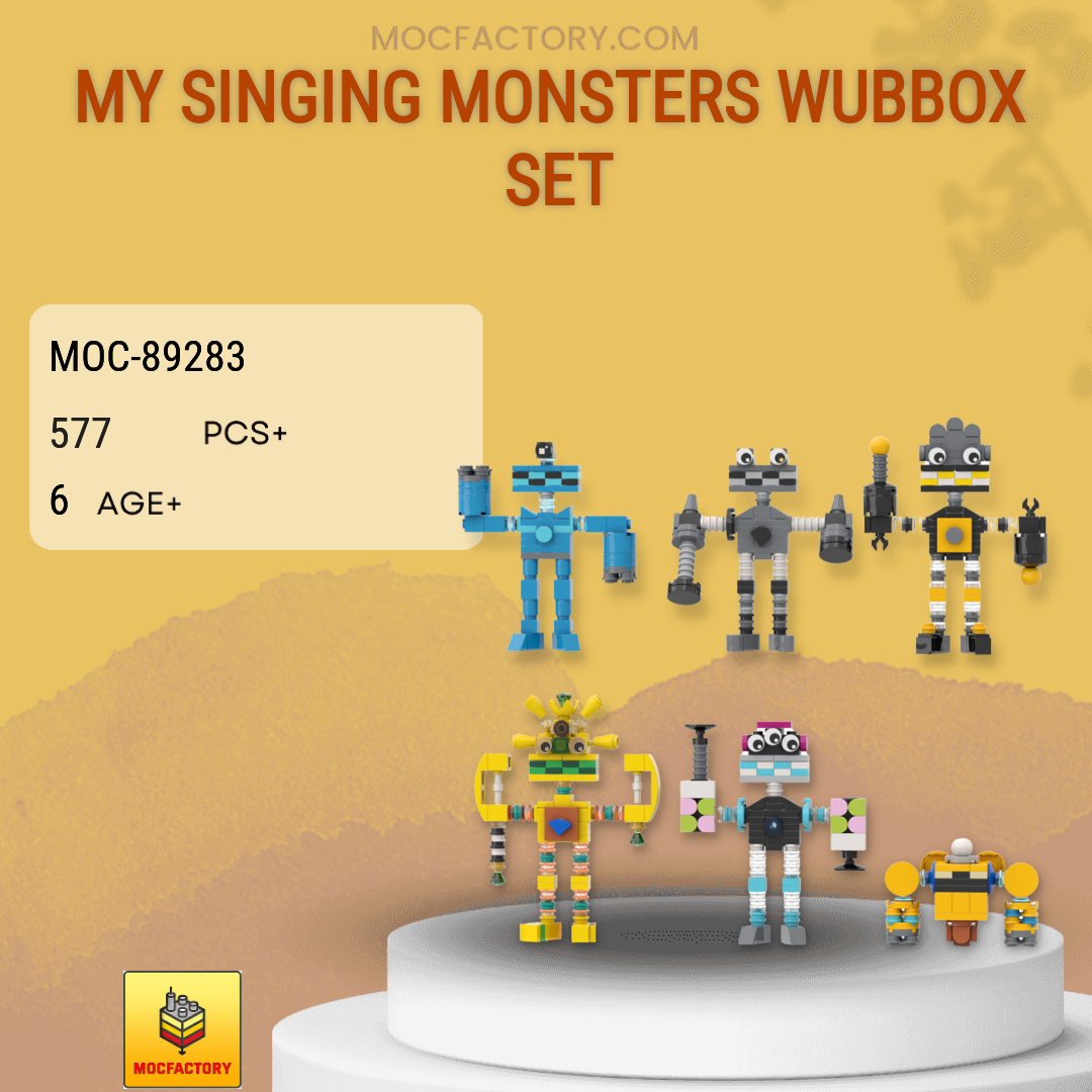 MOC My Singing Monsters Wubbox building blocks series bricks set