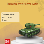 QUANGUAN 100248 Russian KV-2 Heavy Tank Model Bricks