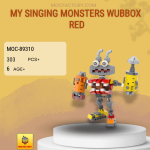 MOC Factory 89310 My Singing Monsters Wubbox Red Model Bricks