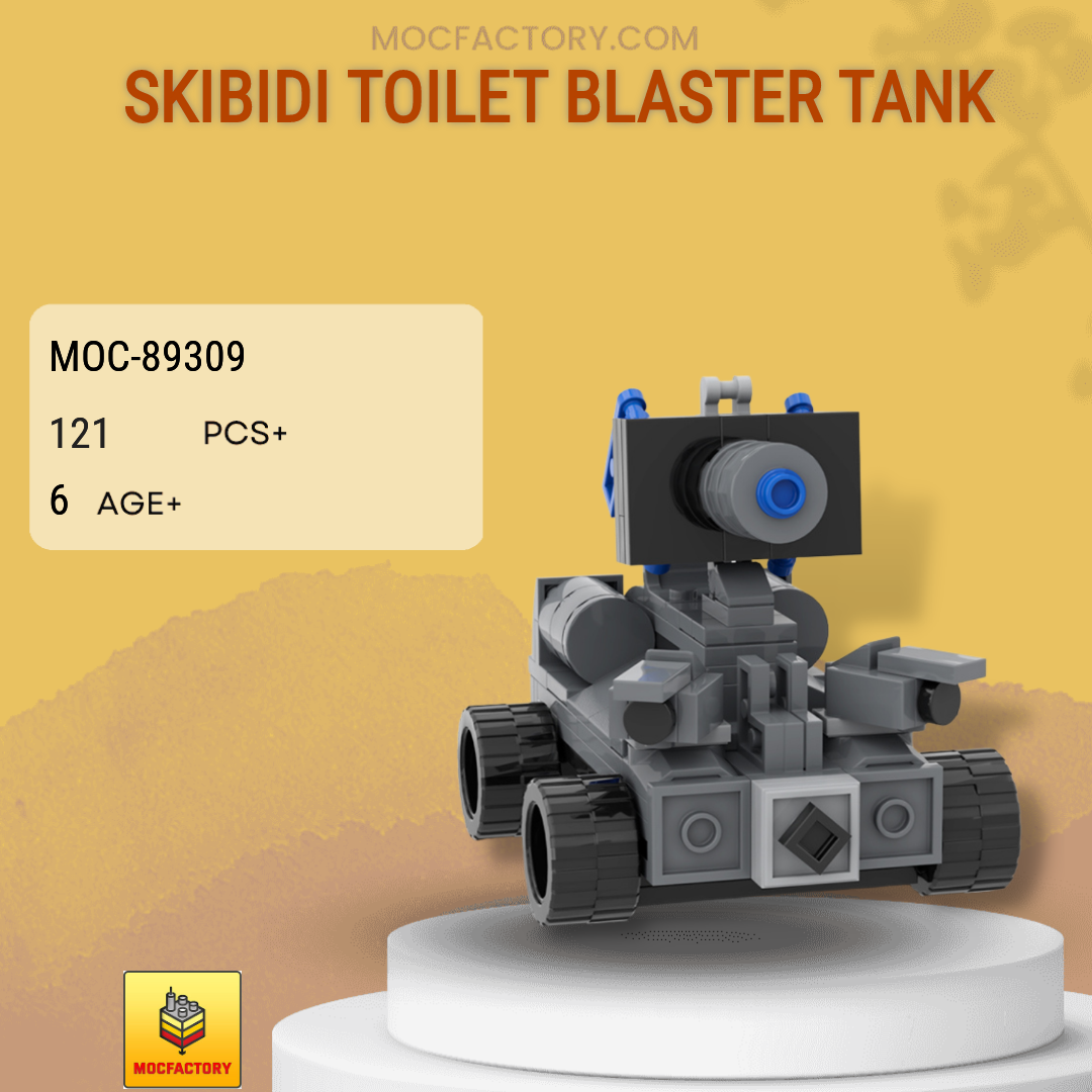 MOC Factory 89309 Skibidi Toilet Blaster Tank Model Bricks | MOC FACTORY