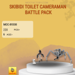 MOC Factory 89308 Skibidi Toilet Cameraman Battle Pack Model Bricks