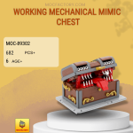MOC Factory 89302 Working Mechanical Mimic Chest Model Bricks