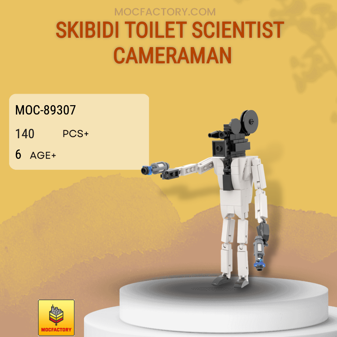 MOC Factory 89307 Skibidi Toilet Scientist Cameraman Model Bricks | MOC ...