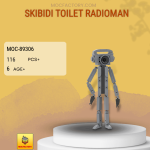 MOC Factory 89306 Skibidi Toilet Radioman Model Bricks