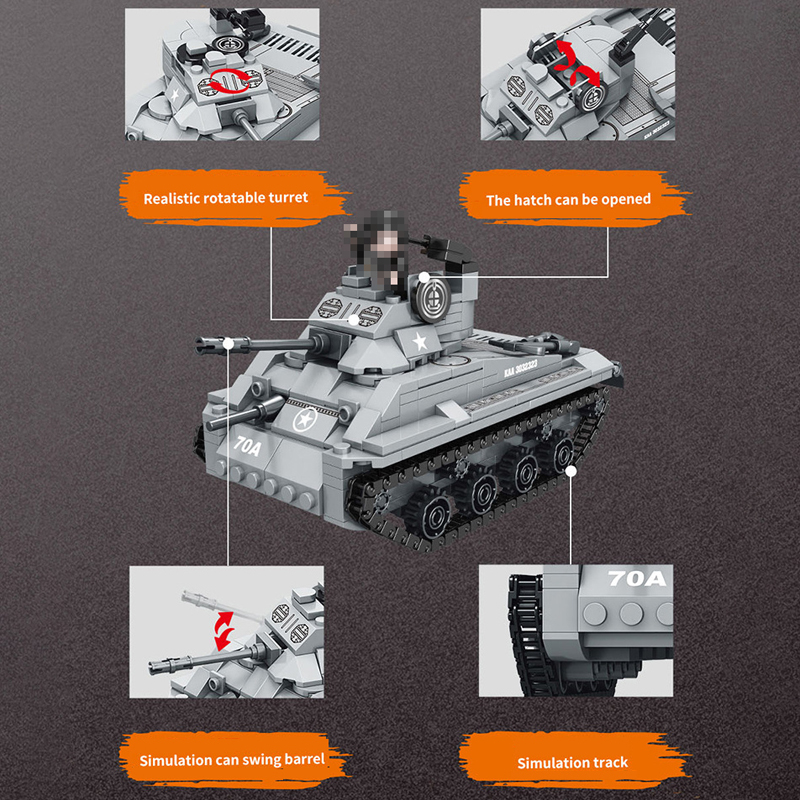 Forange FC4005 M4A3 Main Battle Tank 3 - MOC FACTORY