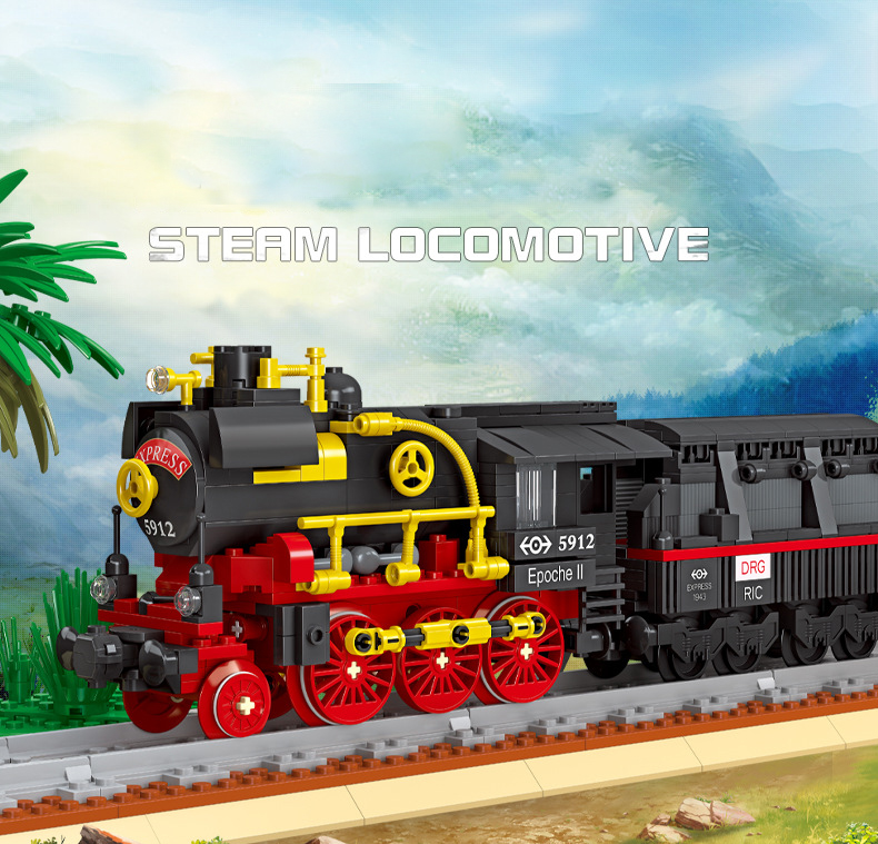 JIESTAR 59008 Steam Locomotive 6 - MOC FACTORY