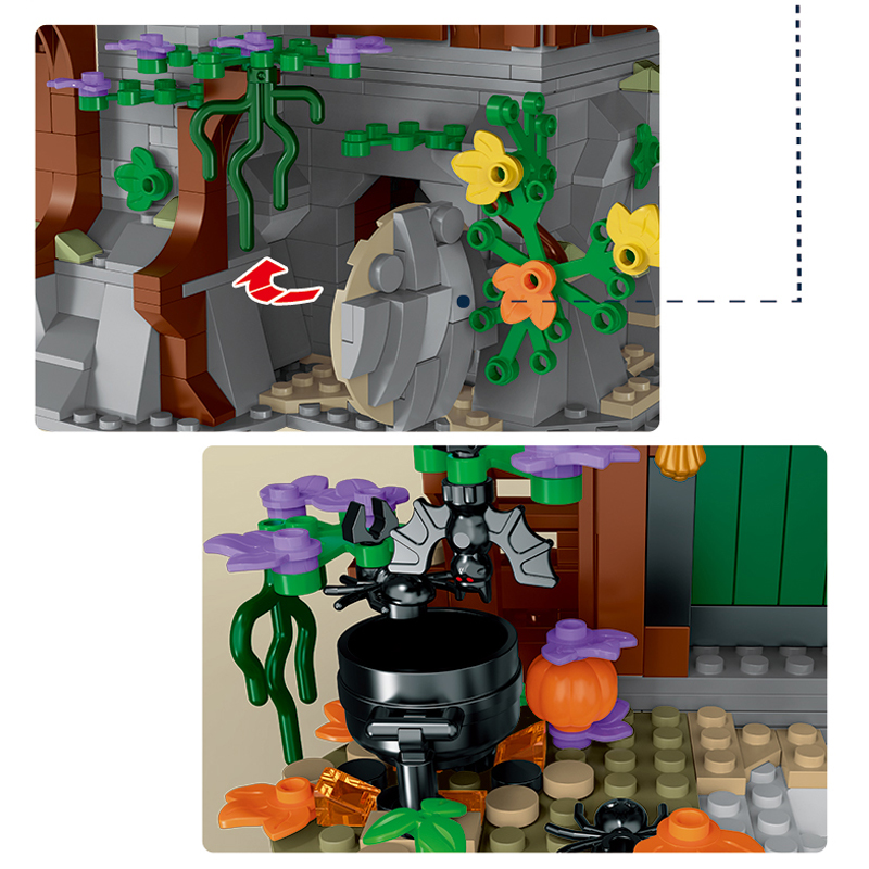 Mork 033011 Medieval The Witch House 4 - MOC FACTORY