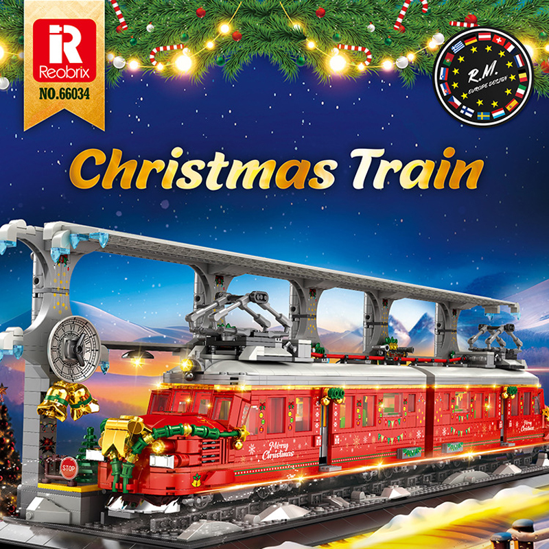 Reobrix 66034 Christmas Train 1 - MOC FACTORY