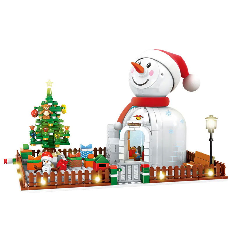SEMBO 601156 Christmas Snowman House 2 - MOC FACTORY