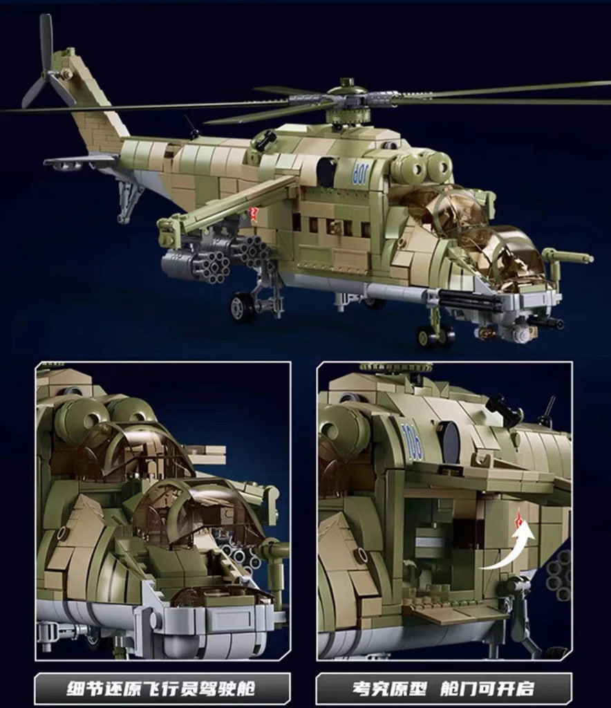 SLUBAN M38 B1137 MI 24S Armed Transport Helicopter 1 - MOC FACTORY