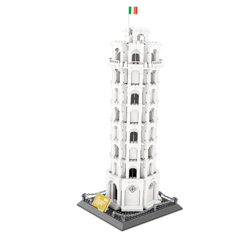 Wange 5214 The Leaning Tower of Pisa Italy 2 - MOC FACTORY