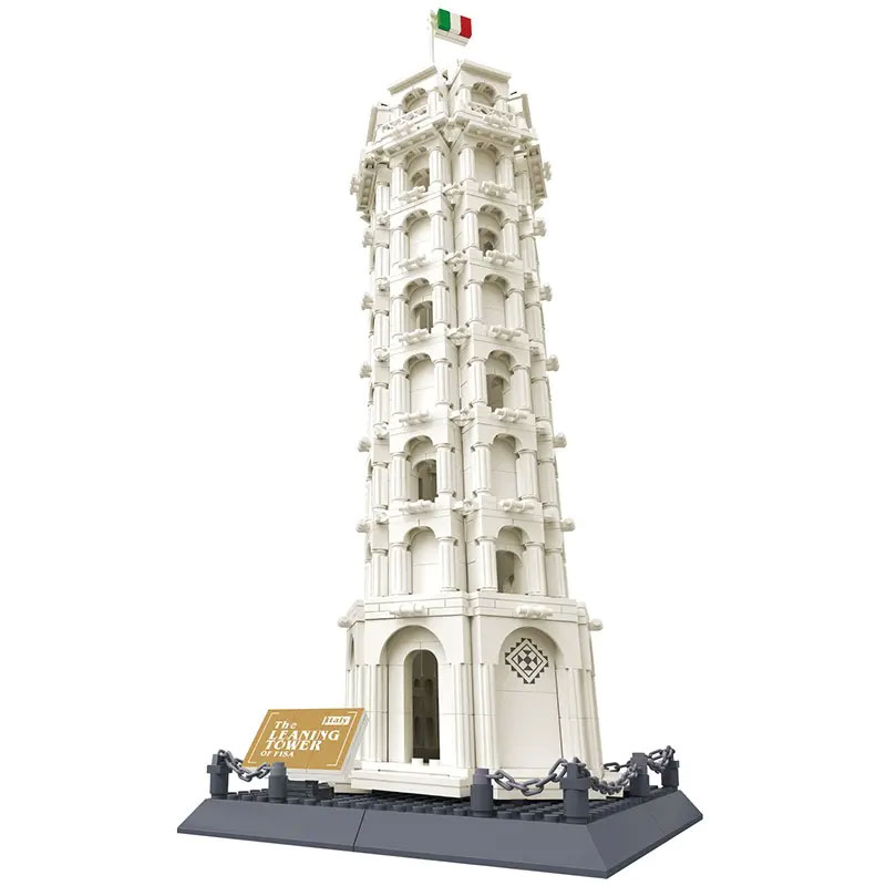 Wange 5214 The Leaning Tower of Pisa Italy 3 - MOC FACTORY