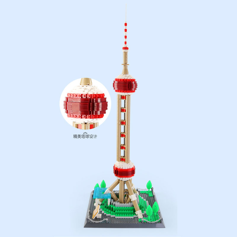 Wange 5224 Oriental Pearl Tower Shanghai China 3 - MOC FACTORY