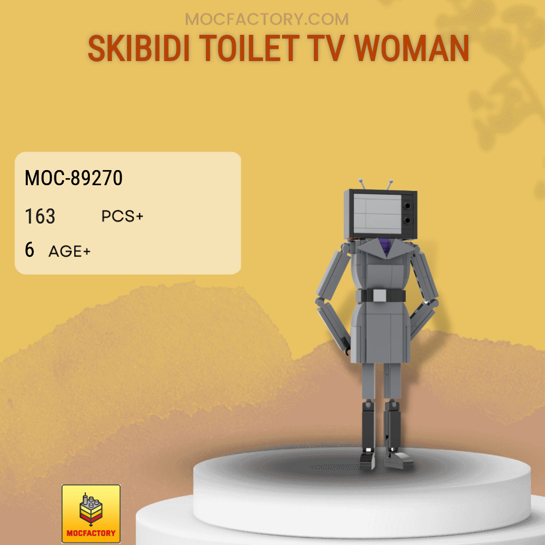 MOC Factory 89270 Skibidi Toilet TV Woman Model Bricks | MOC FACTORY