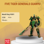 MOULD KING 93001 Five Tiger Generals GuanYu Model Bricks