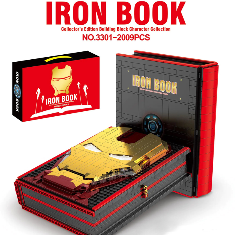 Custom 3301 Iron Book Marvel Super Heroes Model Bricks 4 - MOC FACTORY Custom 3301 Iron Book Marvel Super Heroes Model Bricks - Image 4