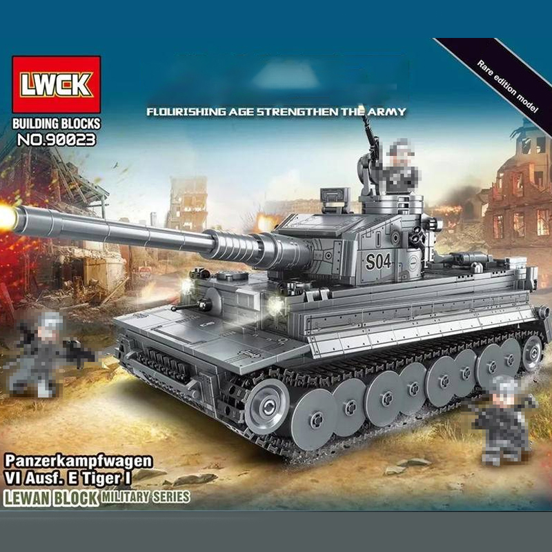 LWCK 90023 Flourishing Age Strengthen The Army Panzerkampfwagen Tiger Ausführung E Model Bricks 4 - MOC FACTORY LWCK 90023 Flourishing Age Strengthen The Army Panzerkampfwagen Tiger Ausführung E Model Bricks - Image 4