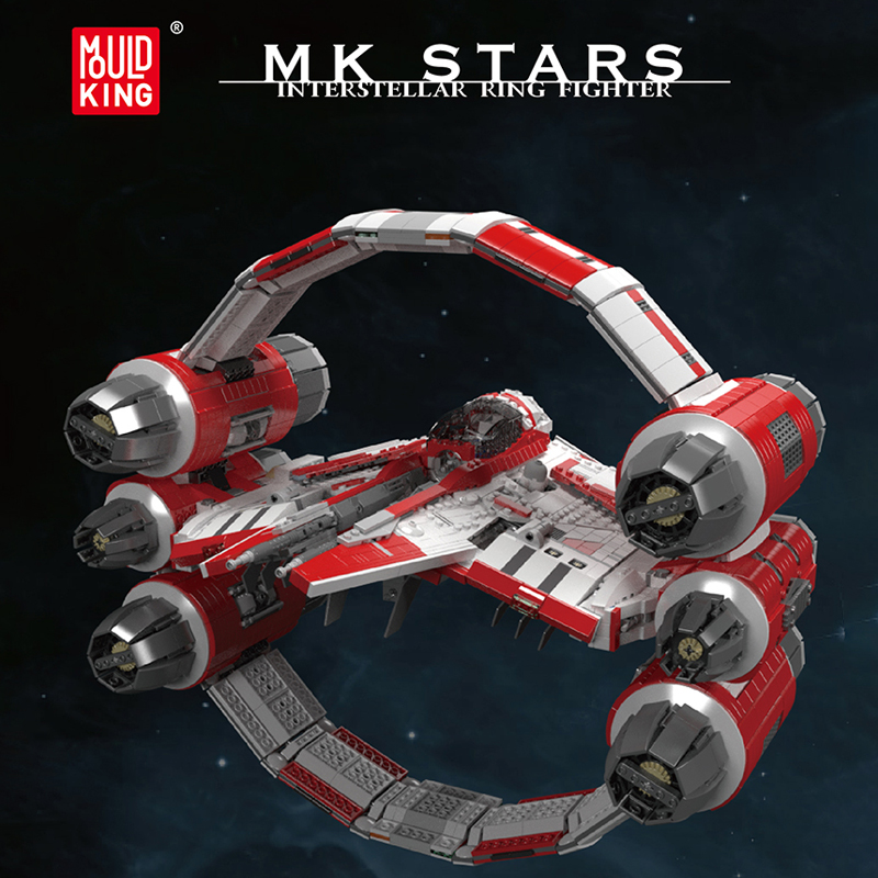 MOULD KING 21047 Interstellar Ring Fighter Model Bricks