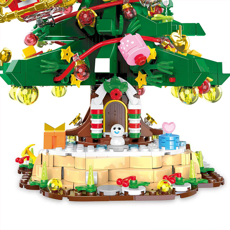 YONGLEXING 88036 Christmas Tree Seasonal Model Bricks 5 - MOC FACTORY YONGLEXING 88036 Christmas Tree Seasonal Model Bricks - Image 5