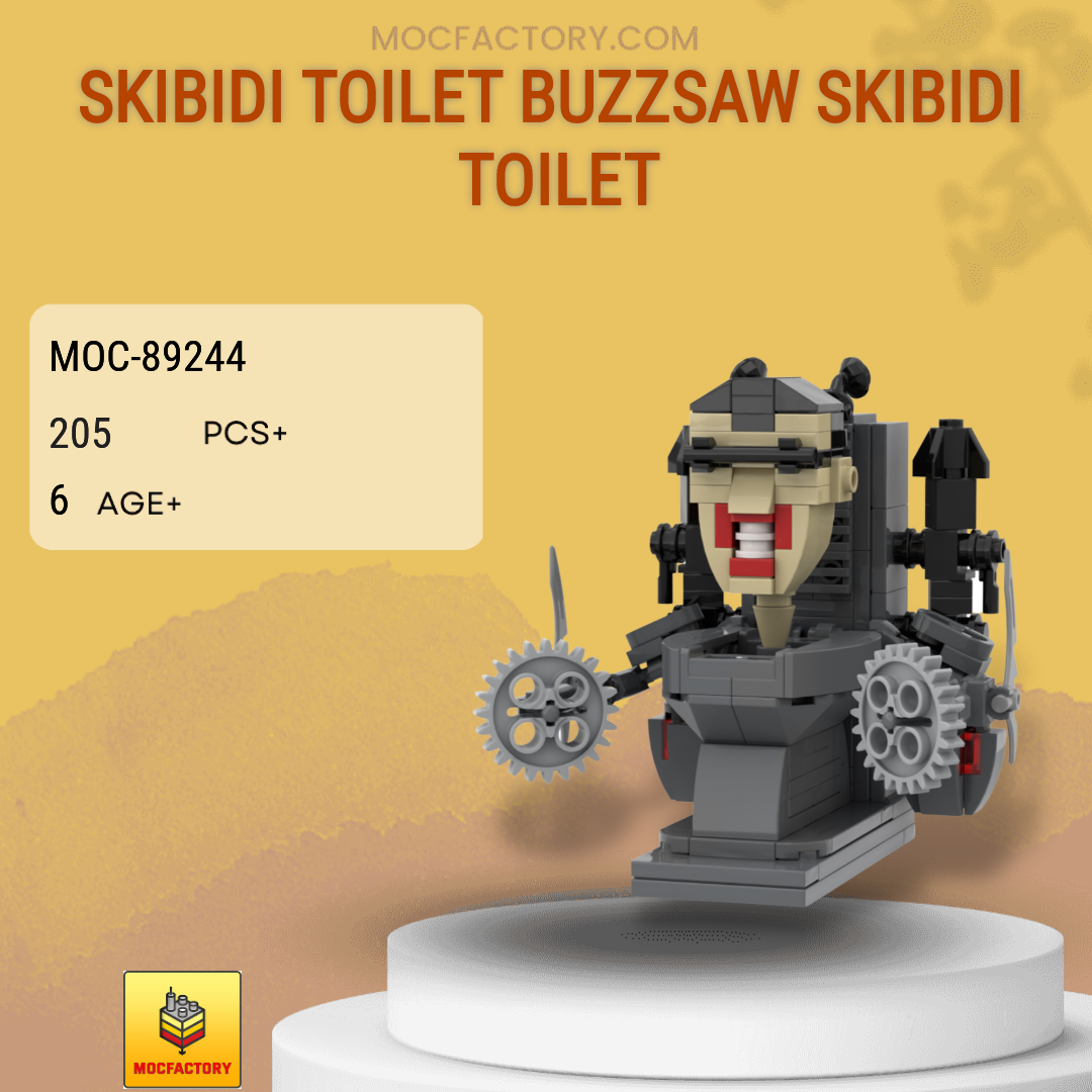 MOC Factory 89244 Skibidi Toilet Buzzsaw Skibidi Toilet Model Bricks
