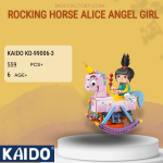 KAIDO KD-99006-3 Rocking Horse Alice Angel Girl Model Bricks