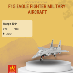 WANGE 4004 F15 Eagle Fighter Military Aircraft Model Bricks