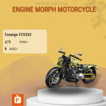 Forange FC9303 Engine Morph Motorcycle Model Bricks
