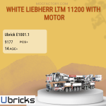 Ubrick E1001.1 White Liebherr LTM 11200 With Motor Model Bricks