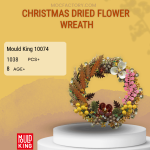 MOULD KING 10074 Christmas Dried Flower Wreath Model Bricks