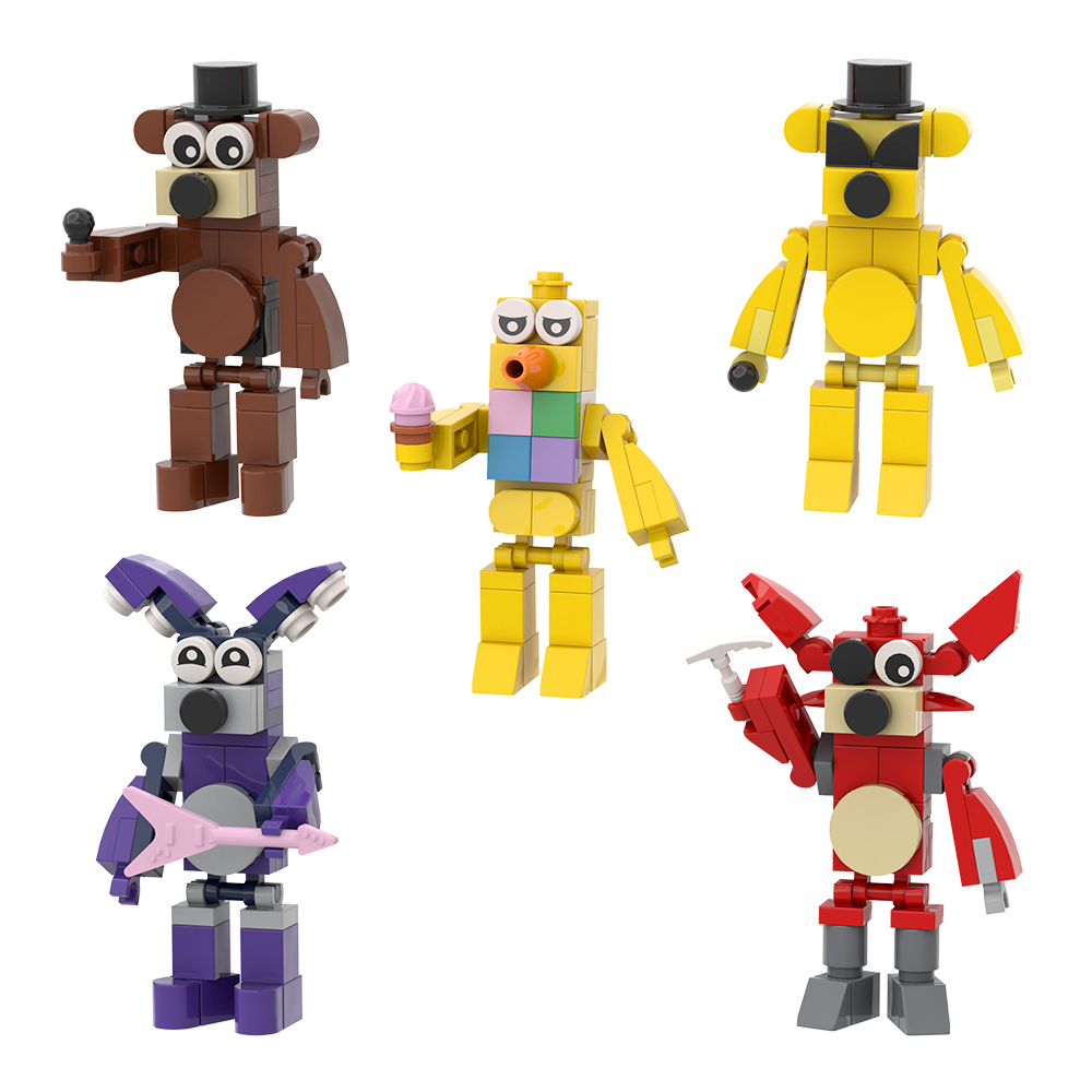 LEGO MOC Fnaf 4 nightmare animatronics pack by