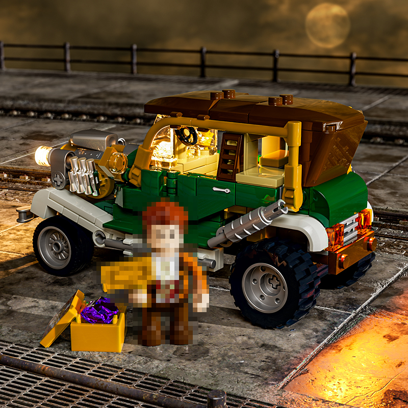 FunWhole F9019 Steam Runk World Model Bricks 5 - MOC FACTORY FunWhole F9019 Steam Runk World Model Bricks - Image 5