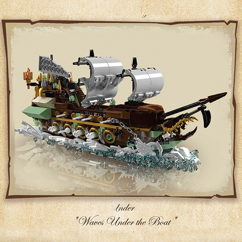 MOULD KING 10067 Flying Dutchman Model Bricks 3 - MOC FACTORY MOULD KING 10067 Flying Dutchman Model Bricks - Image 3