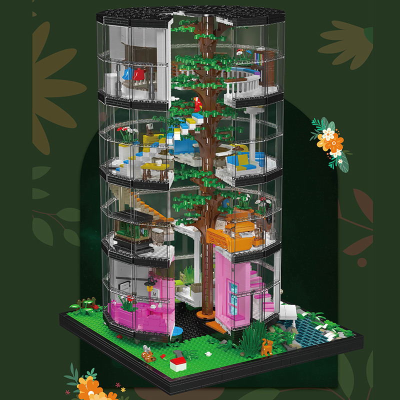 MOULD KING 16013 Transparent Tower Model Bricks 4 - MOC FACTORY MOULD KING 16013 Transparent Tower Model Bricks - Image 4