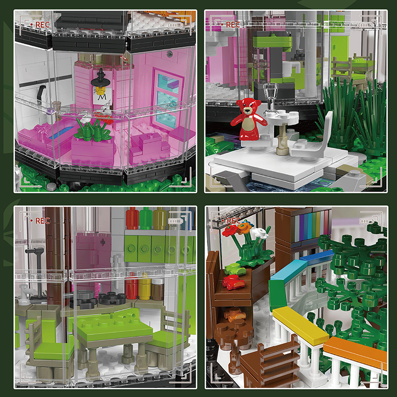 MOULD KING 16013 Transparent Tower Model Bricks 7 - MOC FACTORY MOULD KING 16013 Transparent Tower Model Bricks - Image 7