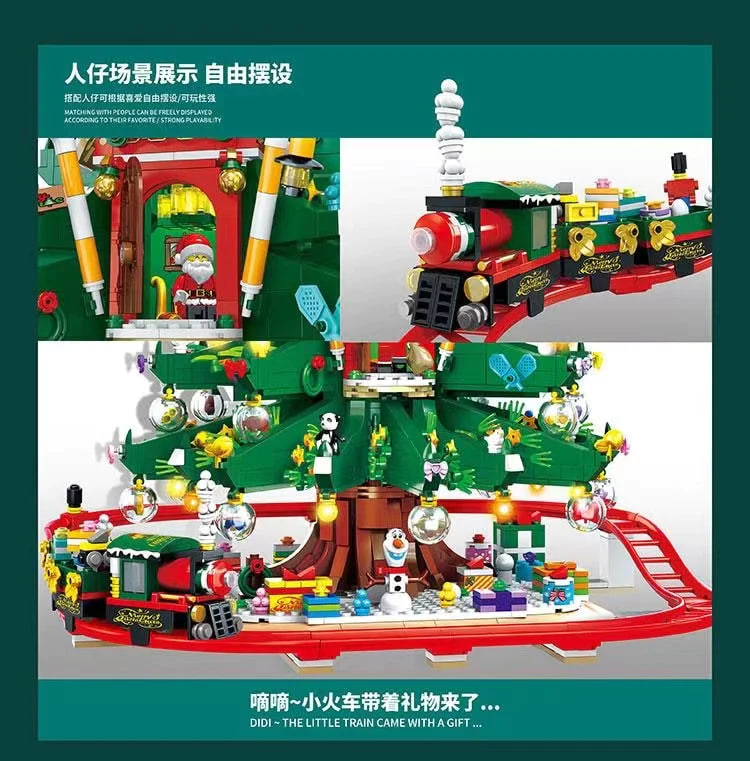 SX 88013 Christmas Treehouse Model Bricks 3 - MOC FACTORY SX 88013 Christmas Treehouse Model Bricks - Image 3