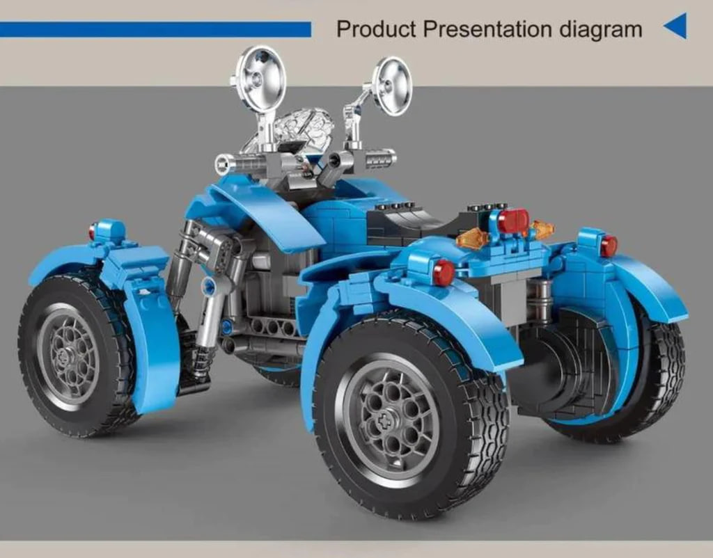 Small Angle JD007 Dragon Ball Quad Bike Model Bricks 3 - MOC FACTORY Small Angle JD007 Dragon Ball Quad Bike Model Bricks - Image 3