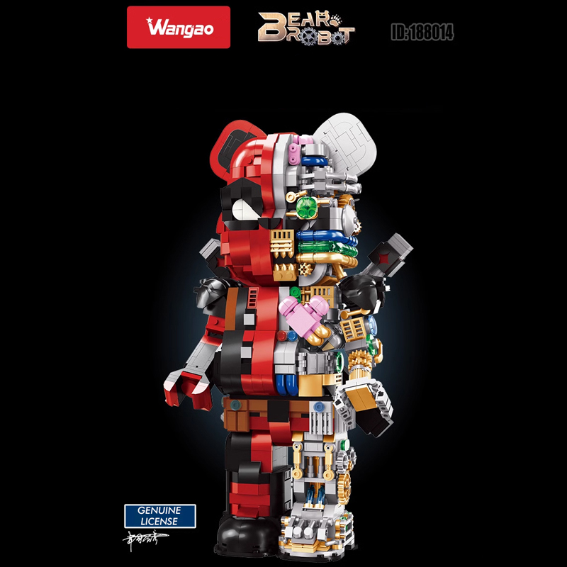 Wangao 188014 Deadpool Semi-Mechanical Bear Brick Model Bricks 3 - MOC FACTORY Wangao 188014 Deadpool Semi-Mechanical Bear Brick Model Bricks - Image 3