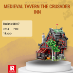 REOBRIX 66017 Medieval Tavern The Crusader Inn Model Bricks