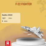 REOBRIX 33020 F-22 Fighter Model Bricks