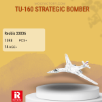 REOBRIX 33036 TU-160 Strategic Bomber Model Bricks
