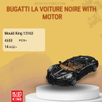MOULD KING 13163 Bugatti La Voiture Noire With Motor Model Bricks