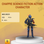 MOC Factory 89231 Chappie Science Fiction Action Character Model Bricks