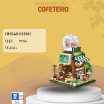 ZHEGAO 612001 Cofeterio Model Bricks